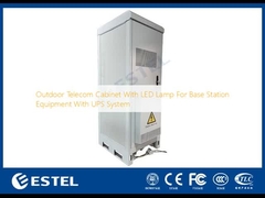 Tủ viễn thông ngoài trời với đèn LED cho thiết bị trạm cơ sở với hệ thống UPS