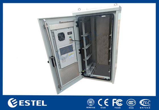 20U Capacity Outdoor Telecom Enclosure Galvanized Steel Single Wall With Heat Insulation For Pole Mounted (Thiết bị bảo vệ nhiệt cho cột gắn)