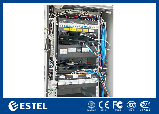 Hệ thống điện viễn thông lai 48VDC 300A 40U Cabinet Telecom ngoài trời với làm mát