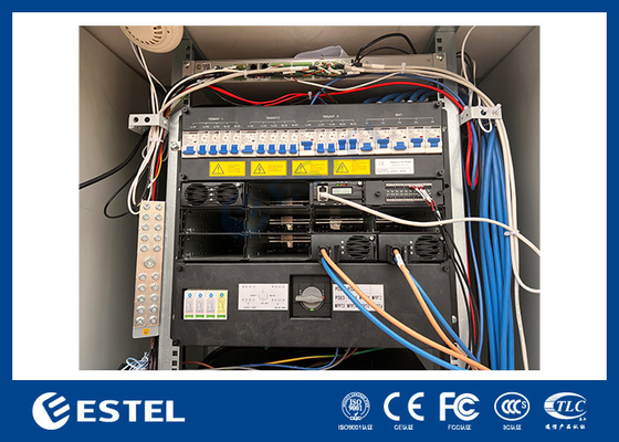 Hệ thống điện viễn thông lai 48VDC 300A 40U Cabinet Telecom ngoài trời với làm mát