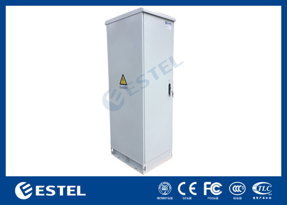 2.5mm Aluminium ngoài trời Telecom Cabinet 43U Thiết bị vỏ với đèn LED
