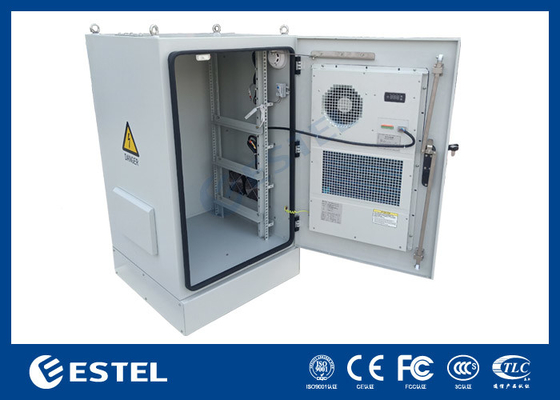 SGCC hai bức tường ngoài trời Telecom Cabinet với 48VDC điều hòa không khí và quạt
