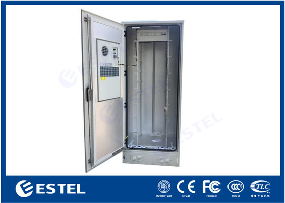 PG Gland Cable Inlet Cabinet Telecom ngoài trời với điều hòa không khí Bảo trì cửa trước