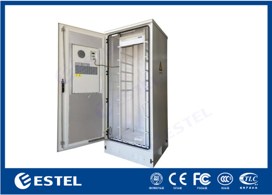 PG Gland Cable Inlet Cabinet Telecom ngoài trời với điều hòa không khí Bảo trì cửa trước