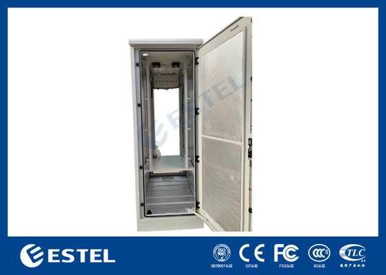 Cửa kép 42U thép galvanized Cabinet Telecom ngoài trời tích hợp với 2000W DC Air Con