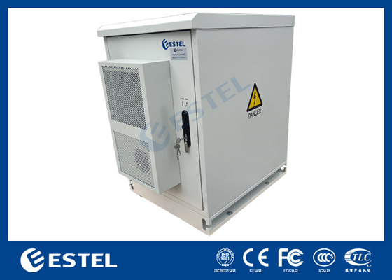 Nằm trên sàn 19 inch giá đỡ với cửa kép và điều hòa không khí cho ngoài trời Telecom Cabinet