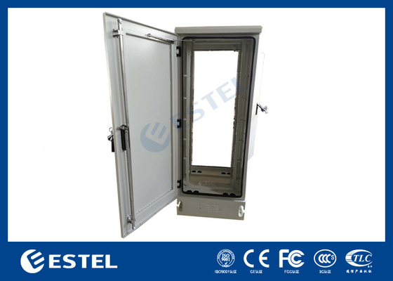 IP65 Cabinet Telecom ngoài trời tấm nhôm với cửa hai thông gió tự nhiên