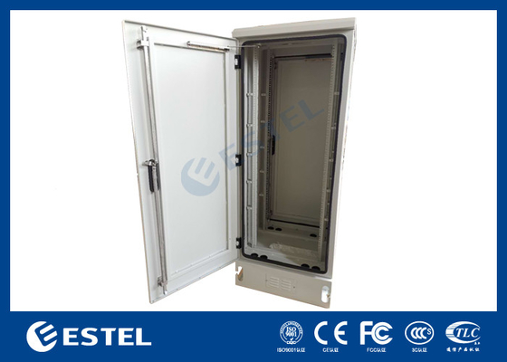 IP65 Cabinet Telecom ngoài trời tấm nhôm với cửa hai thông gió tự nhiên