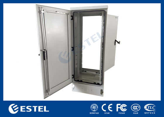 IP65 Cabinet Telecom ngoài trời tấm nhôm với cửa hai thông gió tự nhiên