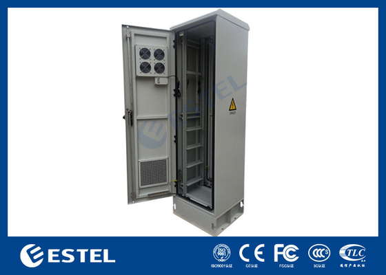 ET6060217A-42U Tủ truyền thông ngoài trời Tủ 19 inch Với quạt cửa hai IP55