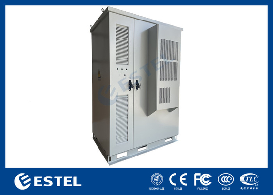 Tùy chỉnh Three Bay ngoài trời Base Station Cabinet tích hợp hệ thống làm mát và điện