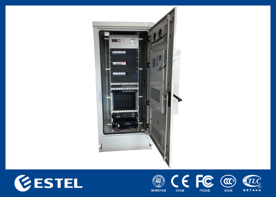 Bụi phủ ngoài trời Telecom Cabinet với hệ thống làm mát kép và hệ thống điện