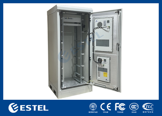 Bụi phủ ngoài trời Telecom Cabinet với hệ thống làm mát kép và hệ thống điện