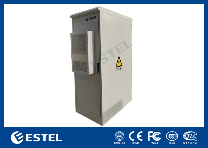 Cửa kép 42U thép galvanized Cabinet Telecom ngoài trời tích hợp với 2000W DC Air Con