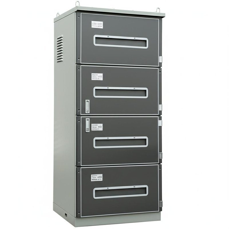 Outdoor Telecom Enclosure for Communication Double Layer Door Type and 3 Compartments ≤95% Relative Humidity at 40°C